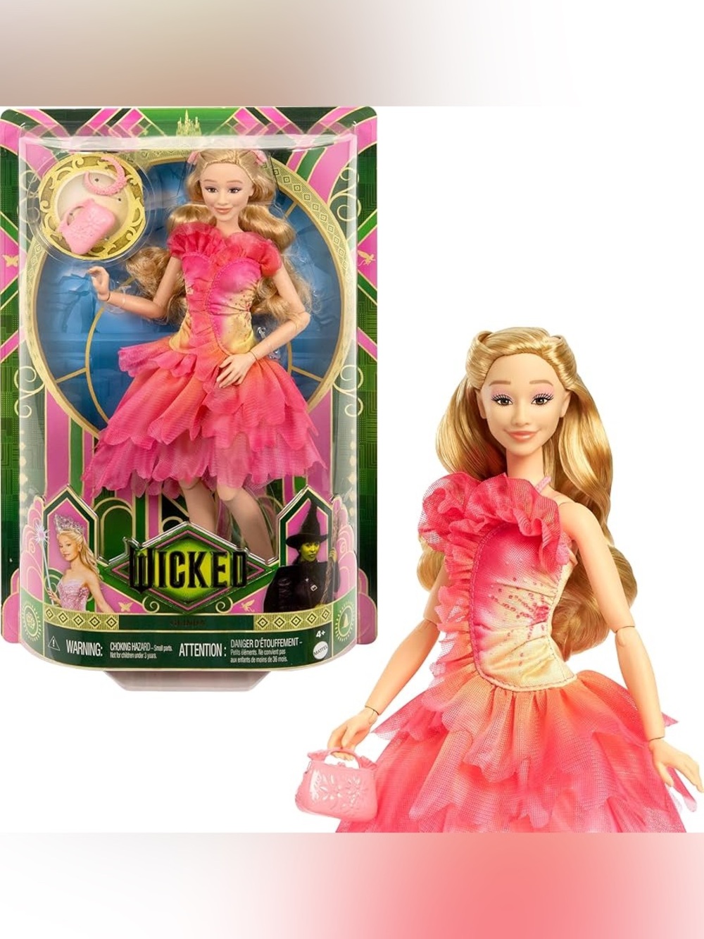 UNIVERSAL PICTURES GLINDA FASHION DOLL WITH REMOVABLE FASHIONS & ACCESSORIES